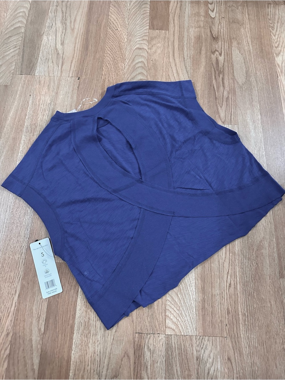 Blue Athletic Crop Top - Size S